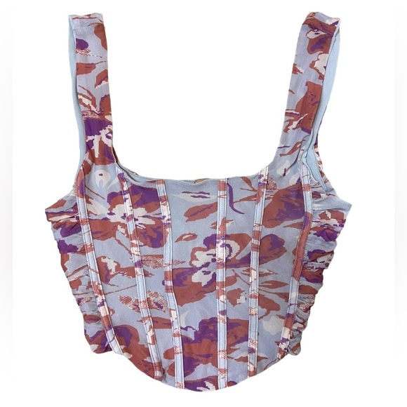 Free People Lilac Galaxy Corset Top Only XS - Picture 10 of 12